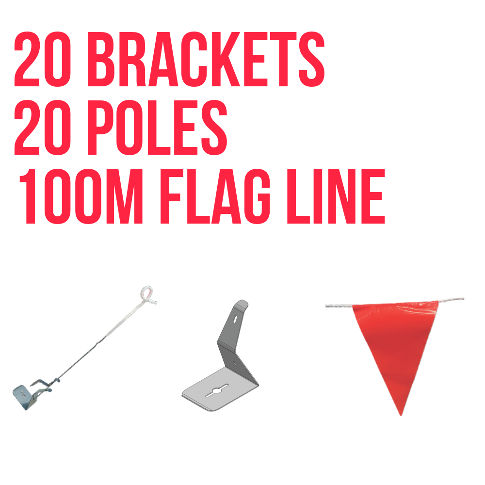 100m Edge Flag Kit